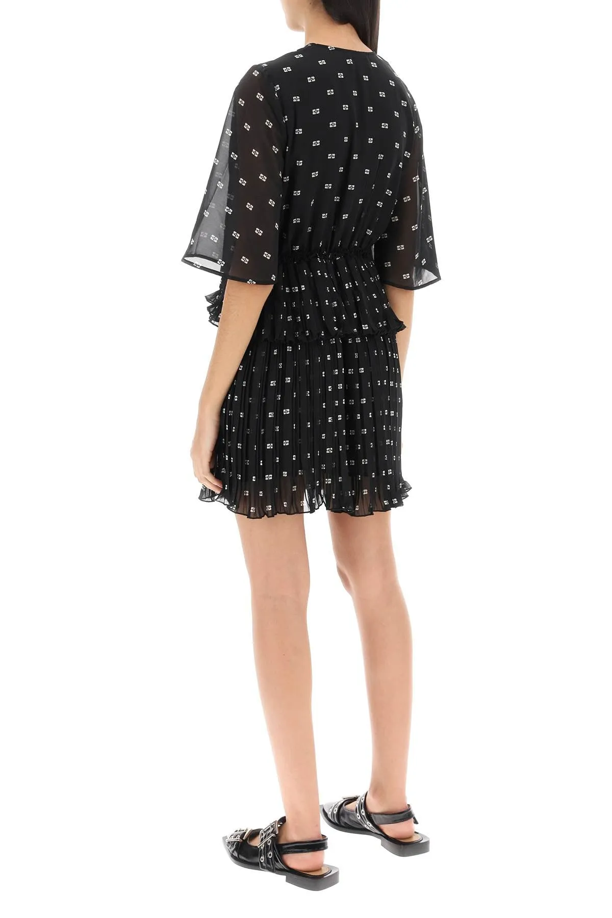 ganni butterfly mini dress