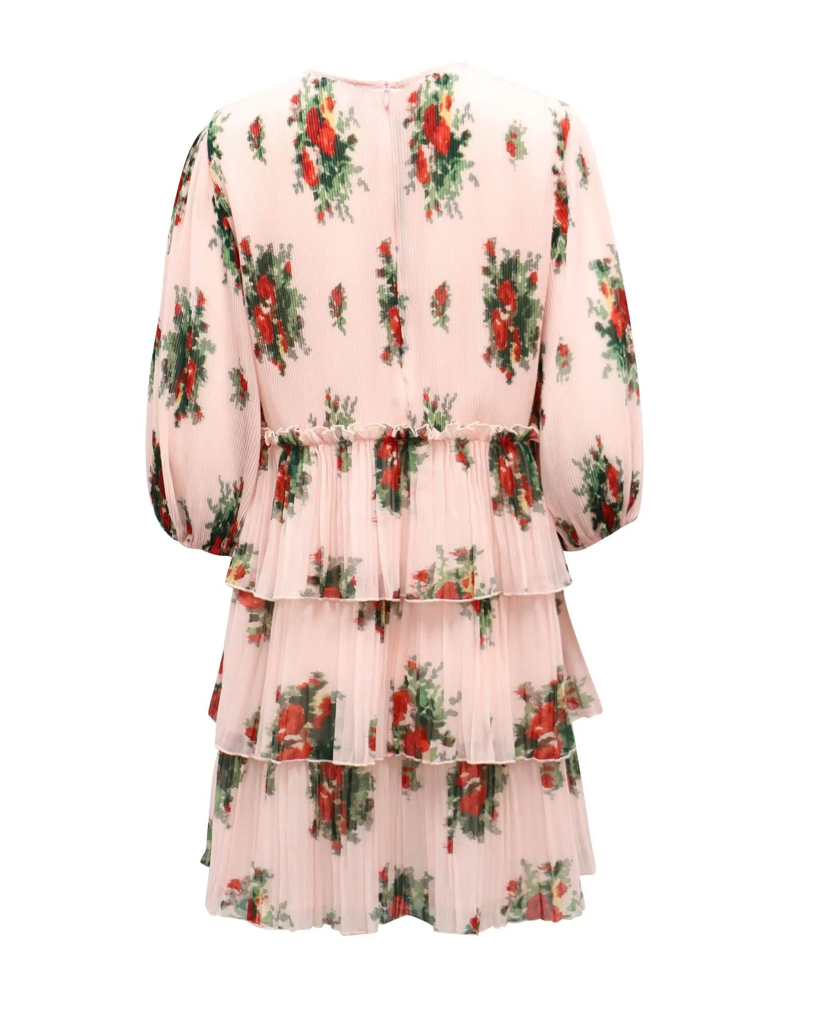 Ganni Floral Pleated Dress
