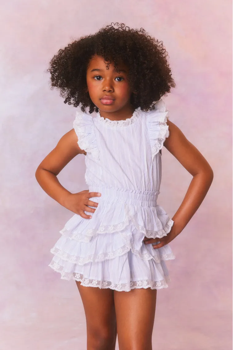 Girls Janelly Cotton Stripe Dress