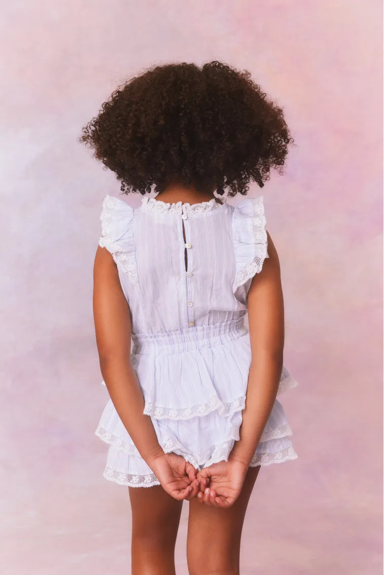 Girls Janelly Cotton Stripe Dress