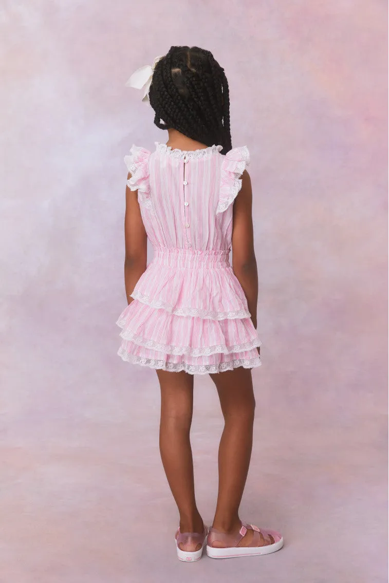 Girls Janelly Cotton Stripe Dress