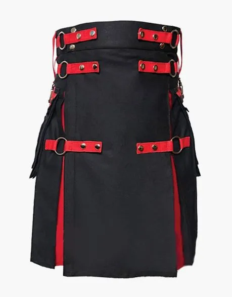 GOTHIC HYBRID BLACK RAINBOW KILT
