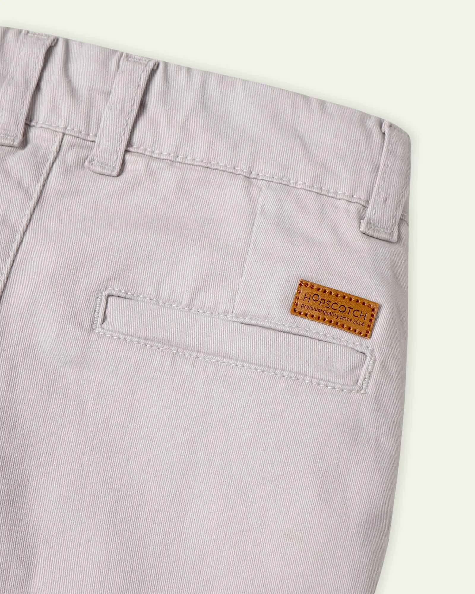 Grey Straight Fit Chino Pants