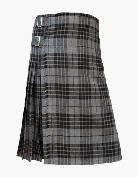 Hamilton Grey Tartan Kilt