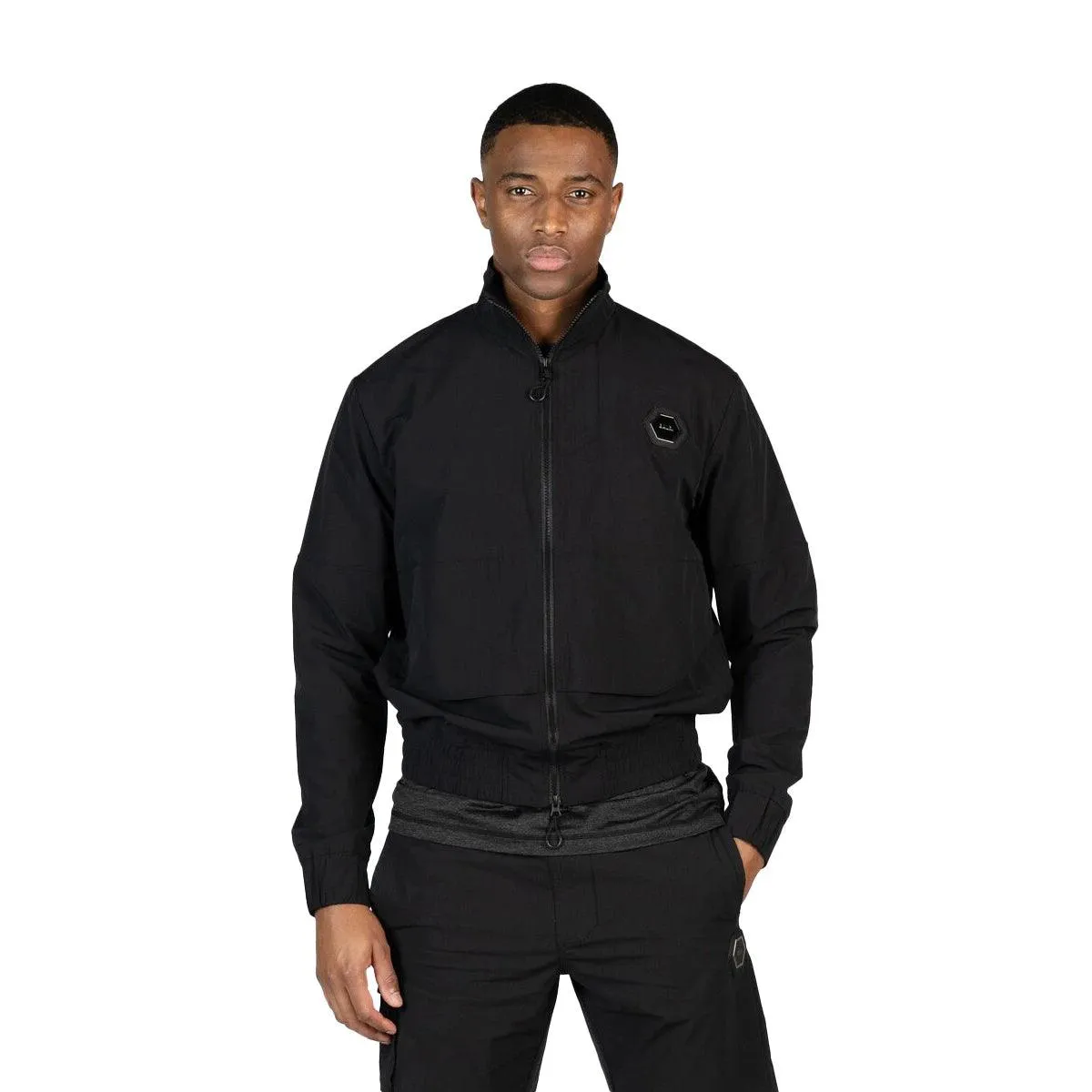Hexline Slim Fit Track Jacket Jet Black