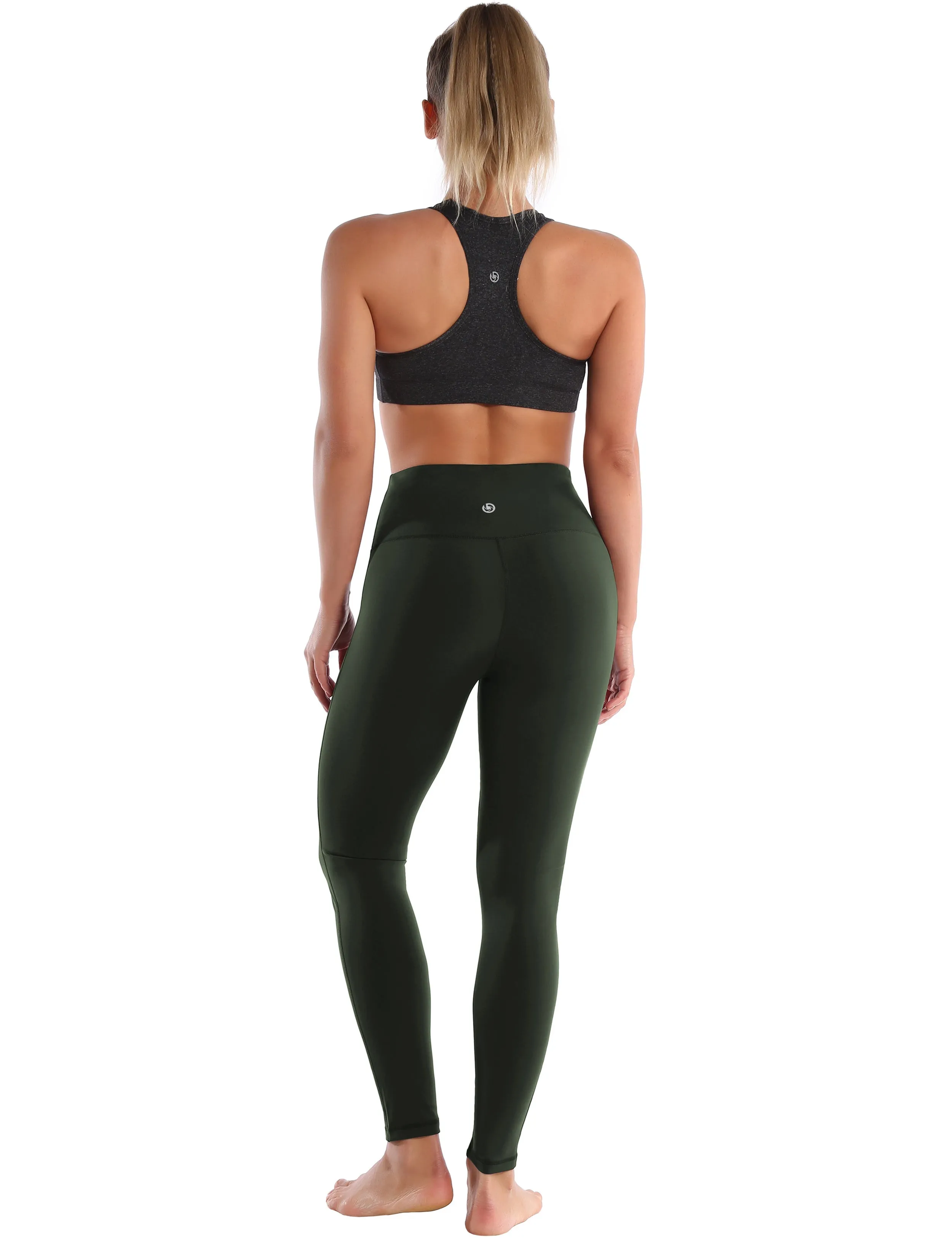 High Waist Side Line Golf Pants olivegray_Golf