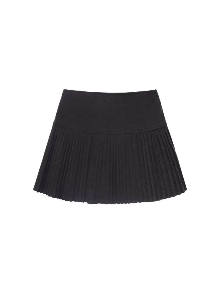 High Waist Skinny Niche Pleated Short Skirt【s0000006507】