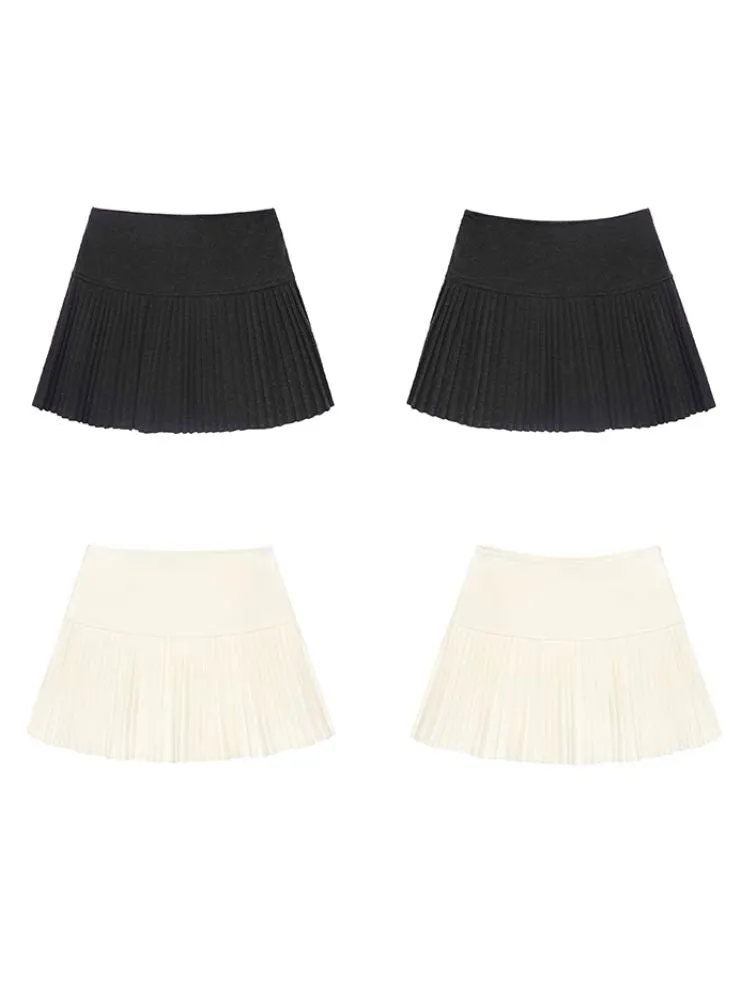 High Waist Skinny Niche Pleated Short Skirt【s0000006507】