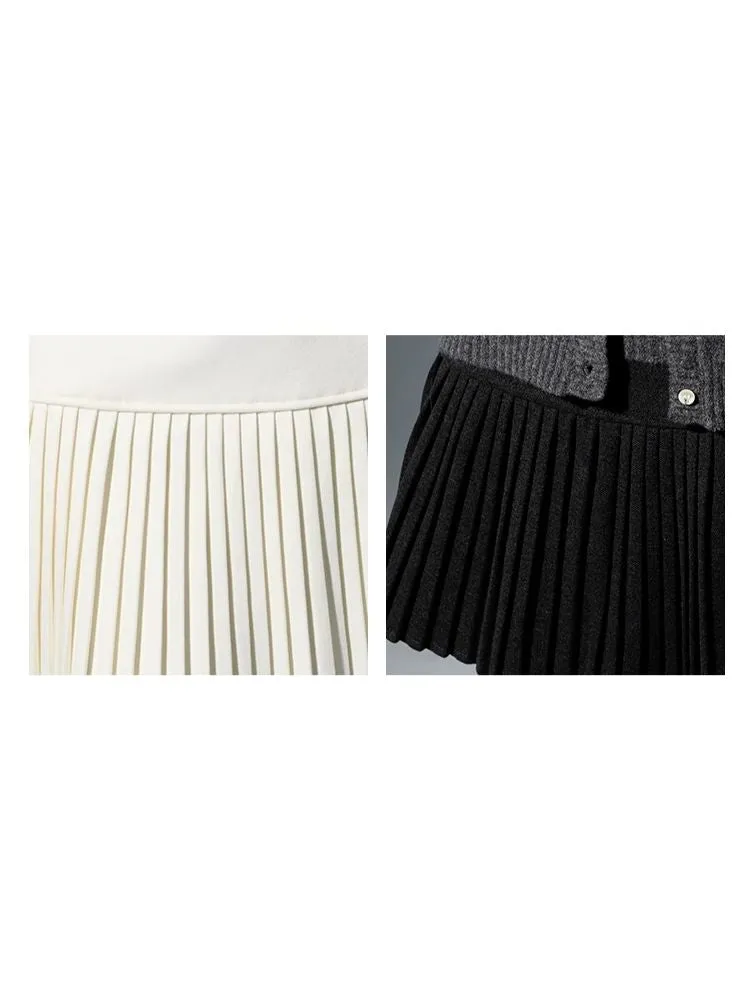 High Waist Skinny Niche Pleated Short Skirt【s0000006507】