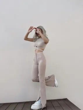 HLLY Women Shane Pants Beige - Chino