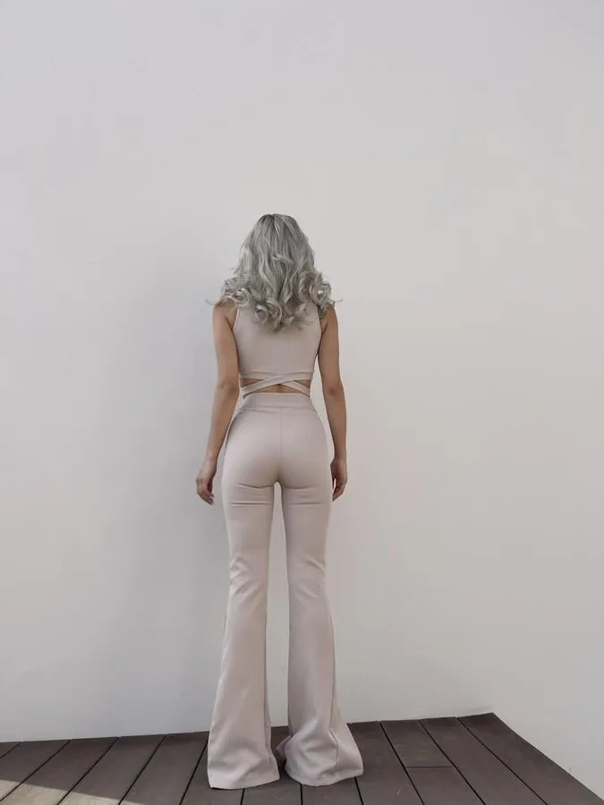 HLLY Women Shane Pants Beige - Chino