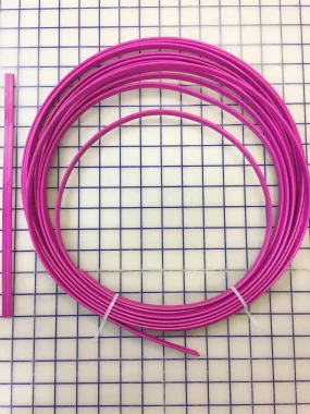 Hoopwire - Single Wire Plastic-Coated Steel 3/8 Inch Raspberry Pink Per Yard