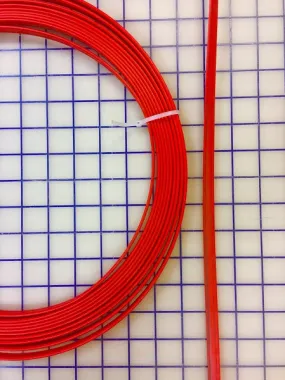 Hoopwire - Single Wire Plastic-Coated Steel 3/8 Inch Red Per 12-Yard Roll
