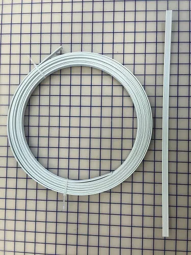Hoopwire - Single Wire Plastic-Coated Steel 3/8 Inch White Per Yard