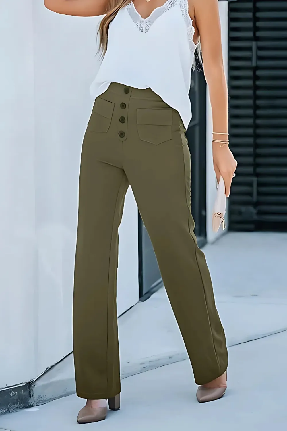 JANESSA - HIGH-WAIST PANTS