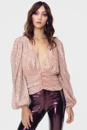 La Villette Cropped Blouse by For Love & Lemons - FINAL SALE