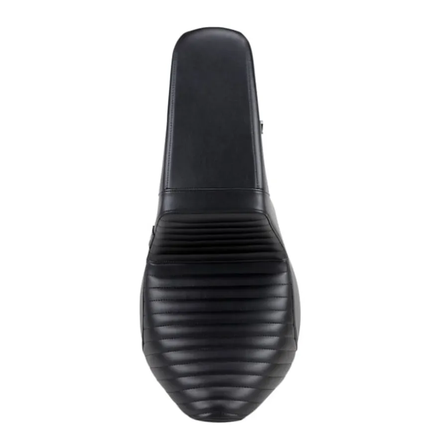 Le Pera Kickflip Seat - Pleated - Black - FXD '96-'03