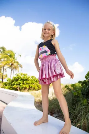Lola   The Boys Metallic Skirt | Pink