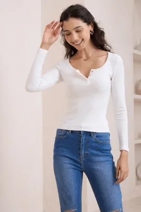 Long Sleeve Top - Cream