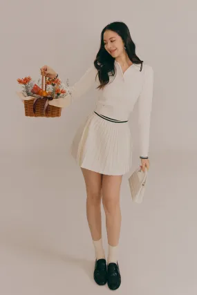 溫絨針織百褶短裙<br>Gentle Touch Pleated Mini Skirt