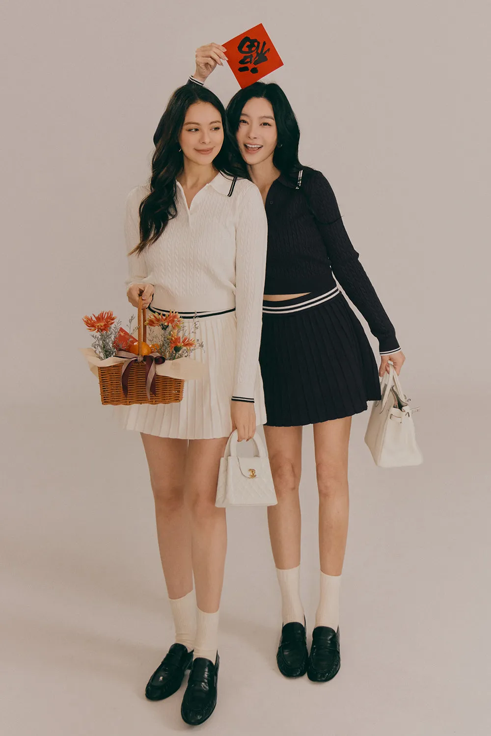 溫絨針織百褶短裙<br>Gentle Touch Pleated Mini Skirt