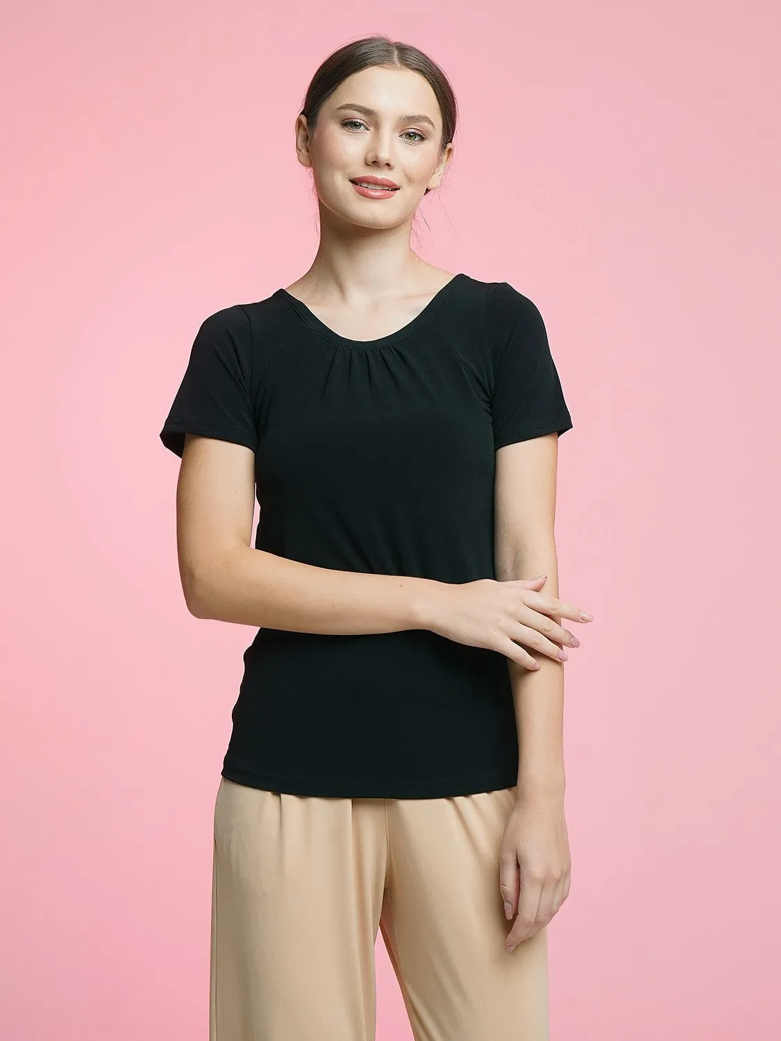 Maia Tshirt Top - Black
