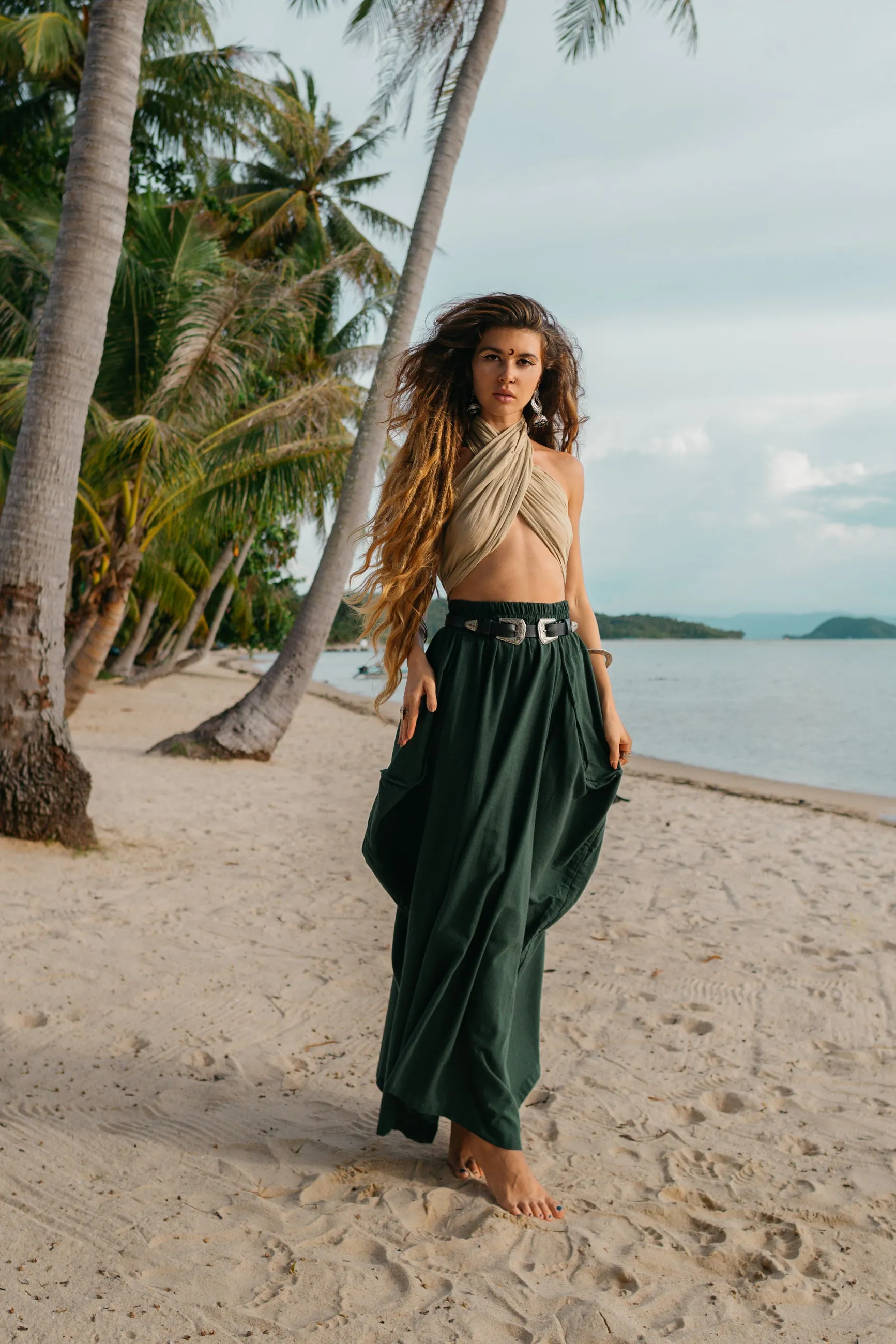 Maxi Skirt Alaina Hunter Green
