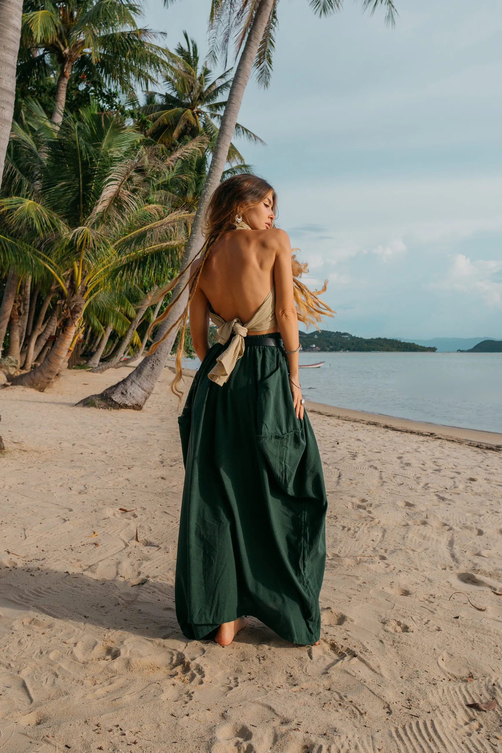 Maxi Skirt Alaina Hunter Green