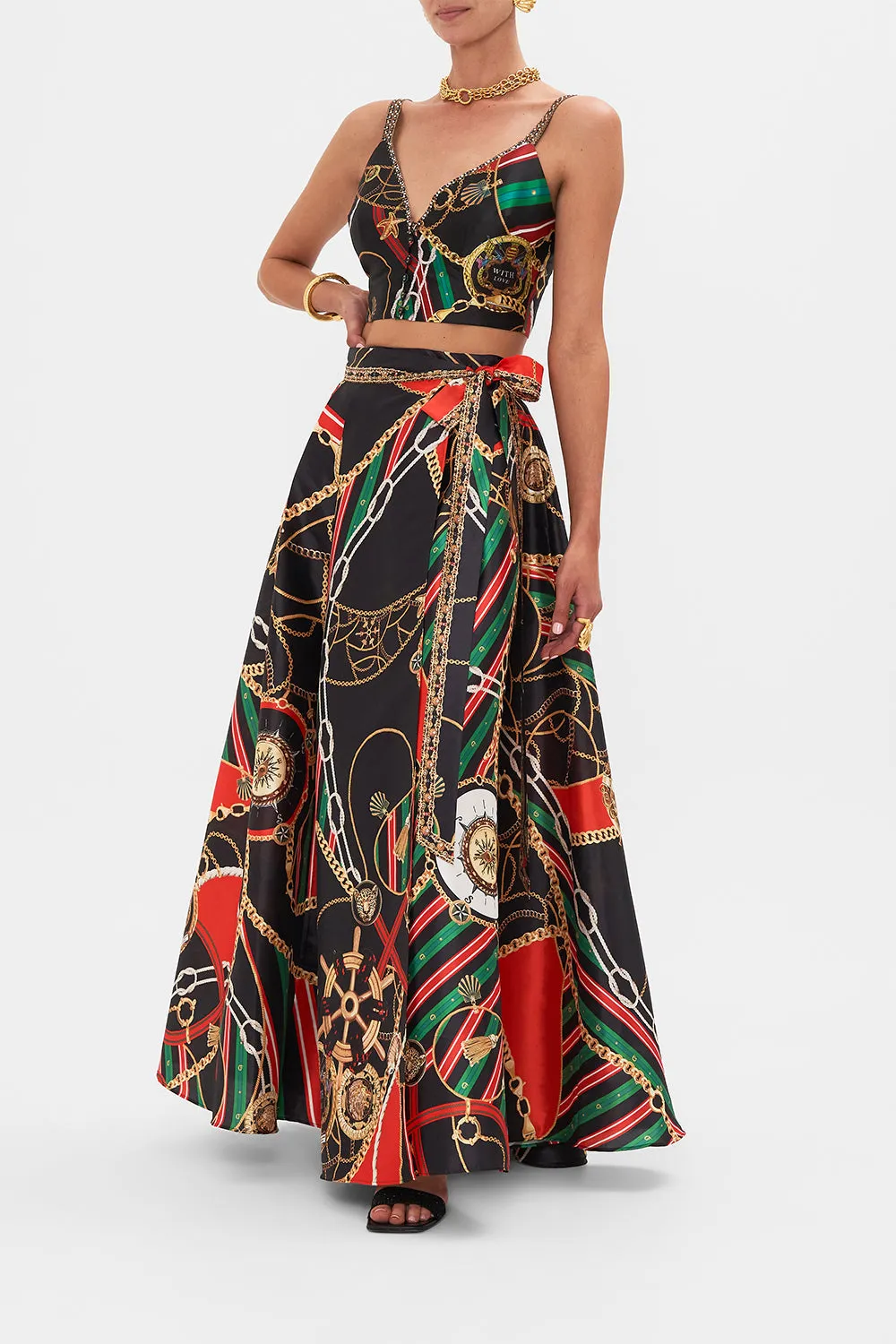 MAXI WRAP SKIRT CLUB APERITIVO