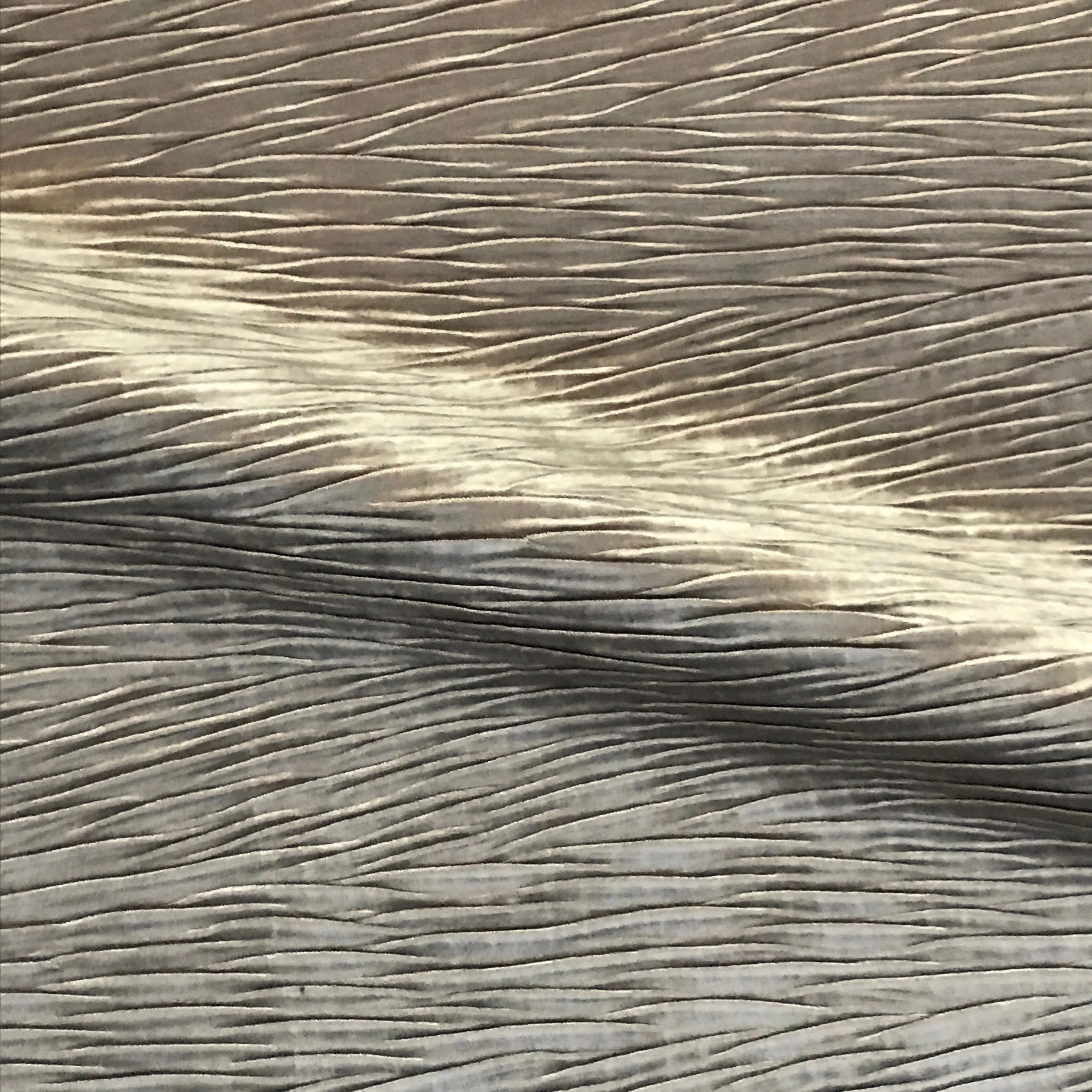 Metallic Fawn Pleat Textured Home Decor Fabric - 54"