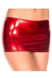 Metallic Mini Skirt