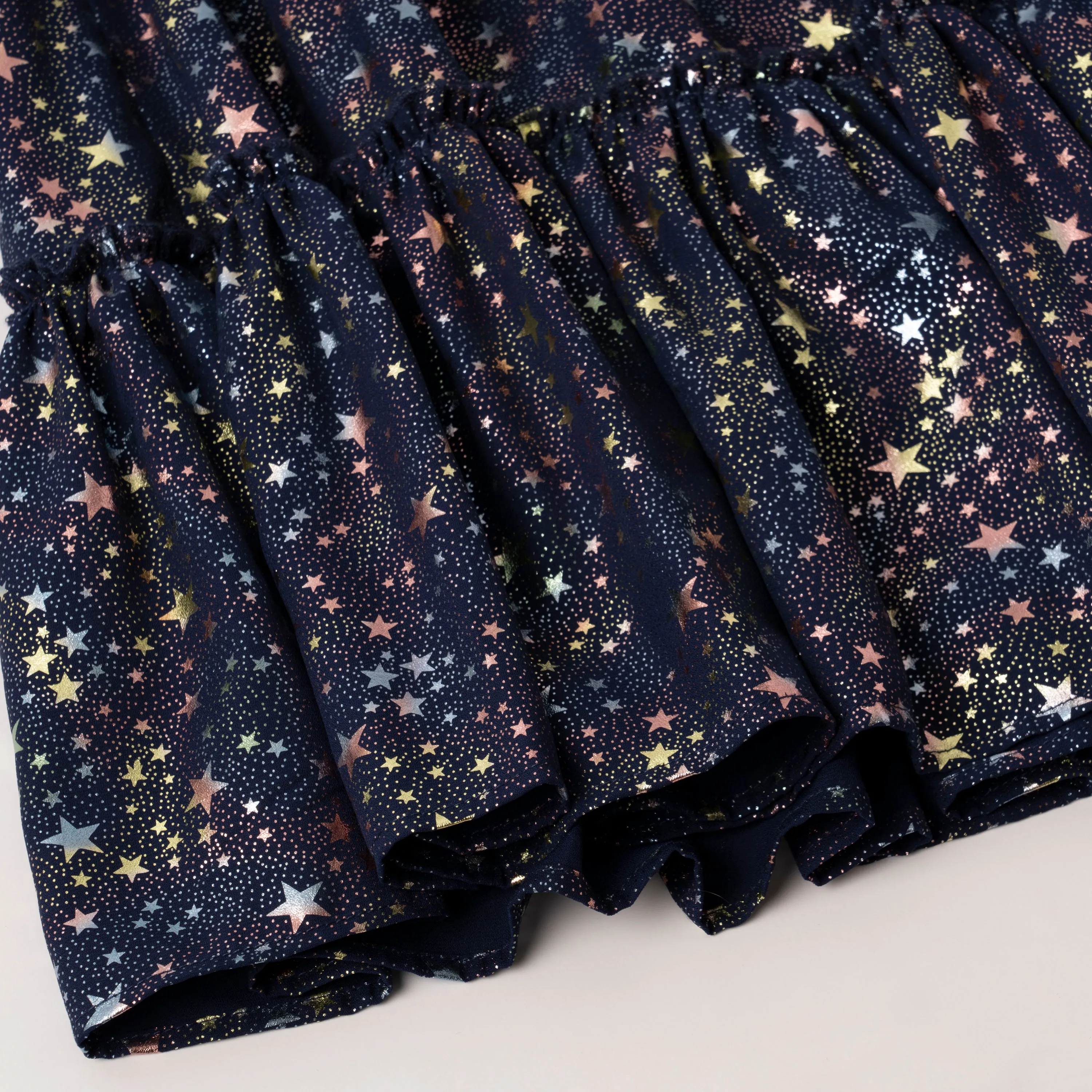Metallic Star Halter Dress
