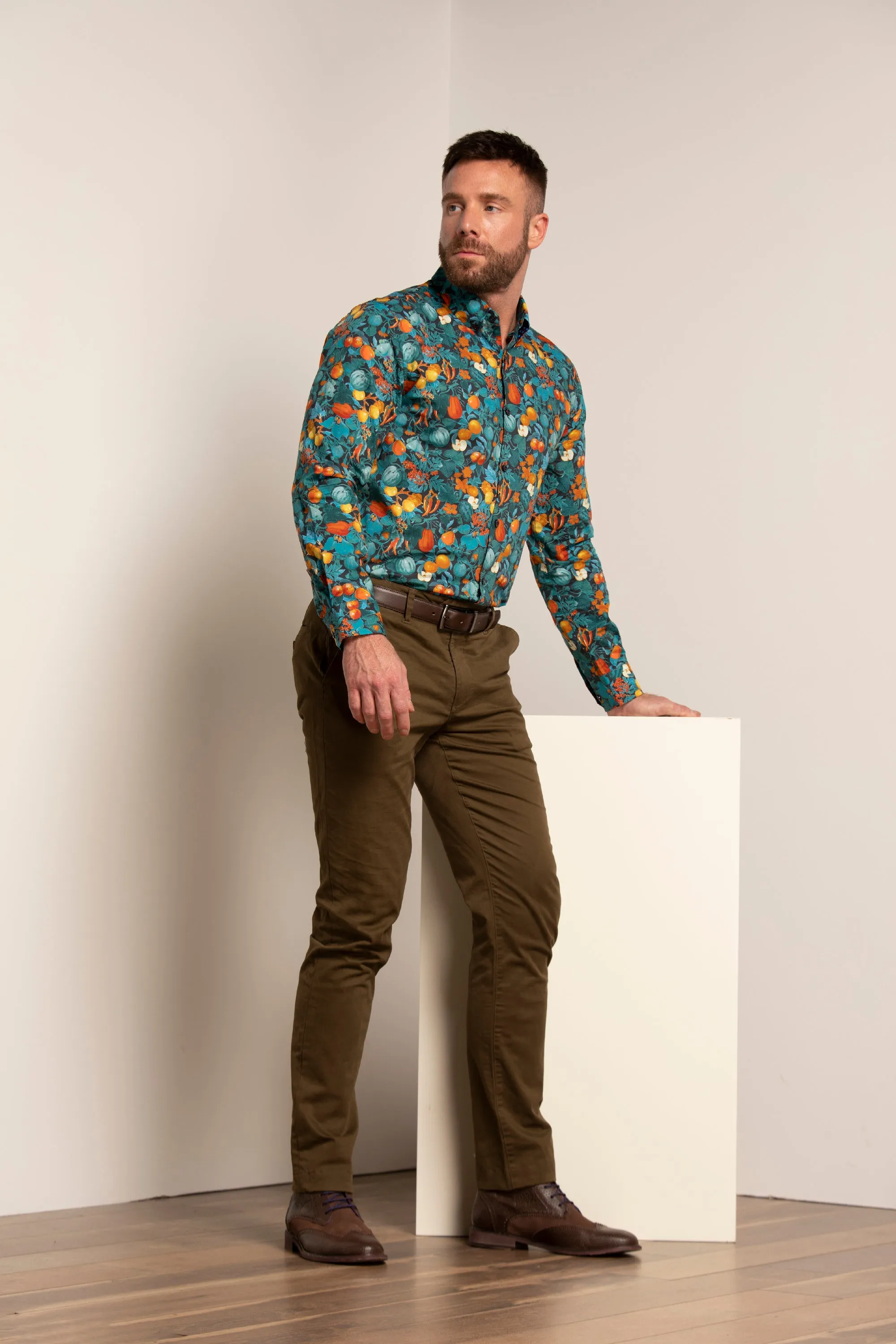 Mitchell Fruit and Veg Graphite Shirt