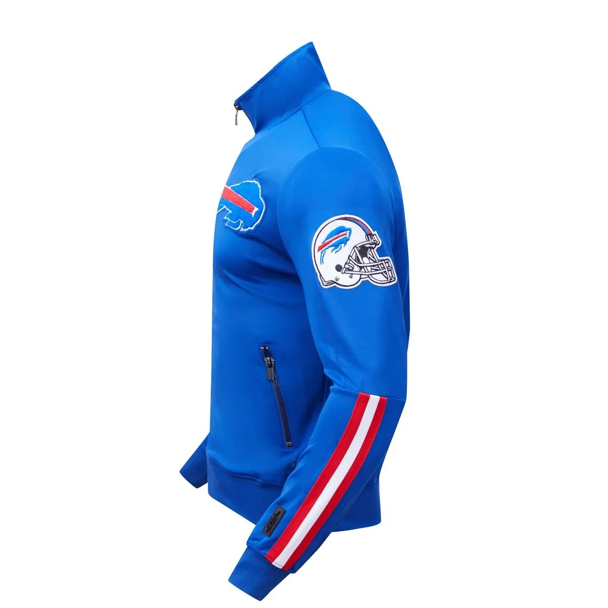 NFL BUFFLO BILLS CLASSIC MEN'S TRACK JACKET (ROYAL BLUE)