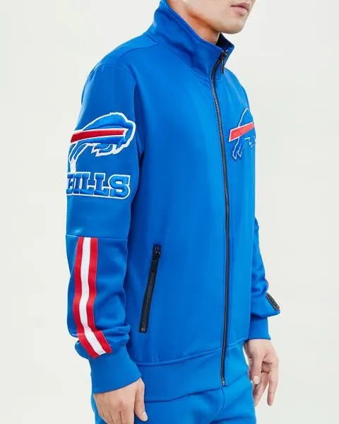 NFL BUFFLO BILLS CLASSIC MEN'S TRACK JACKET (ROYAL BLUE)