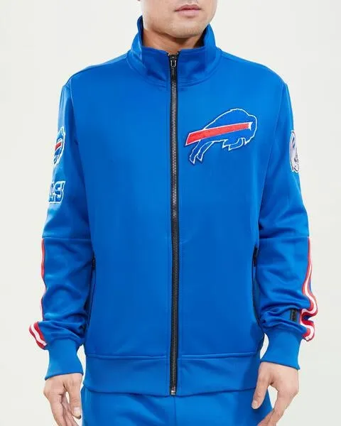 NFL BUFFLO BILLS CLASSIC MEN'S TRACK JACKET (ROYAL BLUE)