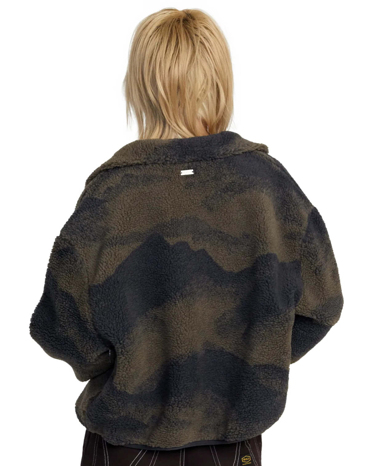 Oh Hush Sherpa Jacket in Green Haze