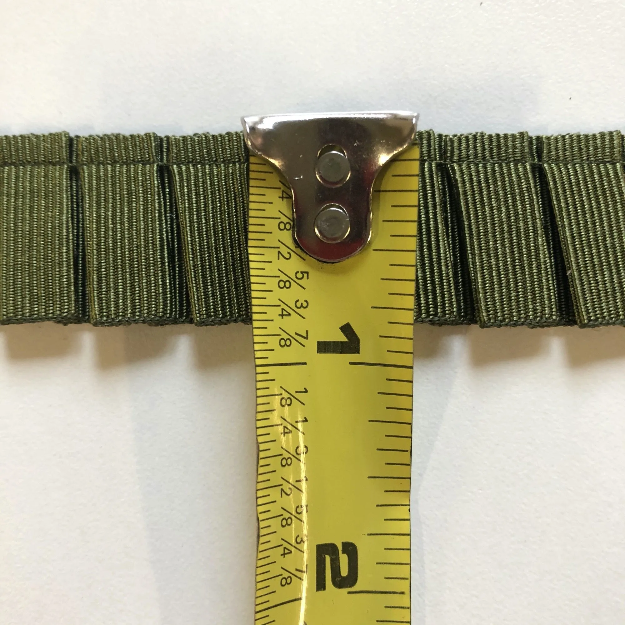 Olive High Quality Decorative Pleated Ribbon Trim by the yard