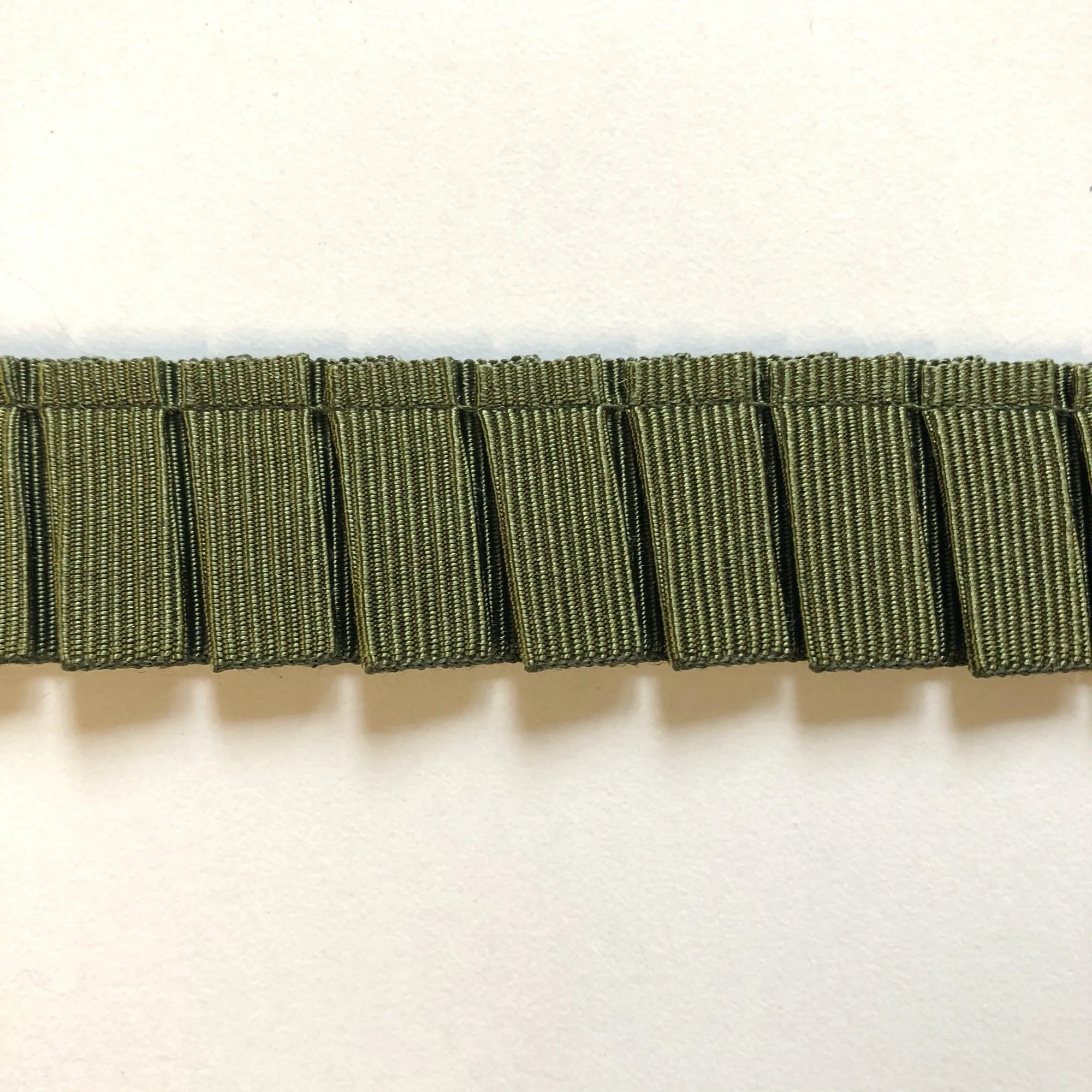 Olive High Quality Decorative Pleated Ribbon Trim by the yard