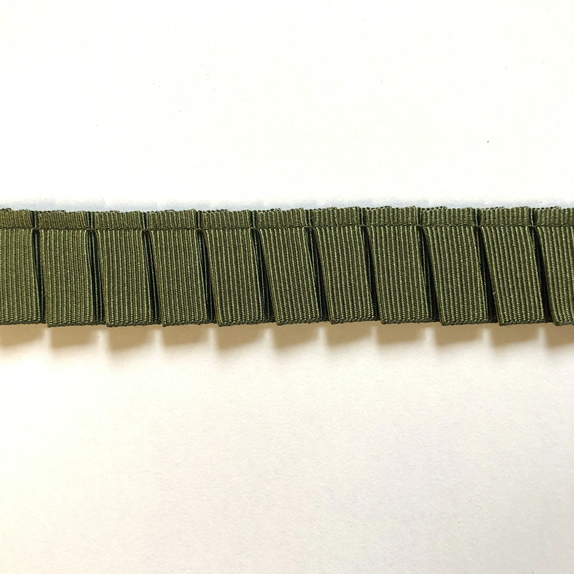 Olive High Quality Decorative Pleated Ribbon Trim by the yard
