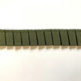 Olive High Quality Decorative Pleated Ribbon Trim by the yard