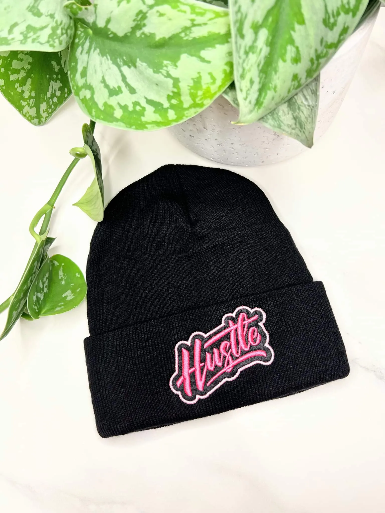 Pink Hustle Beanie