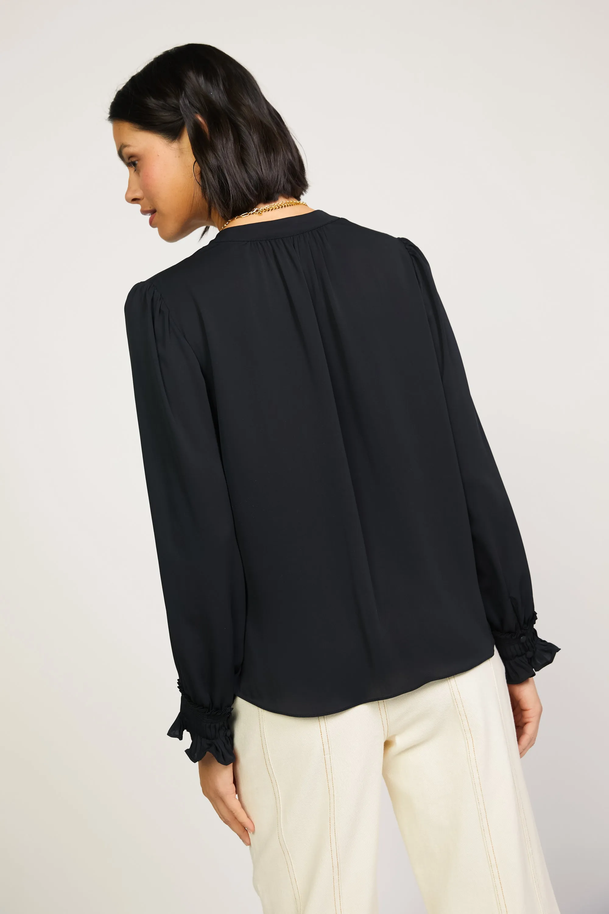 Pleated Cuff Blouse