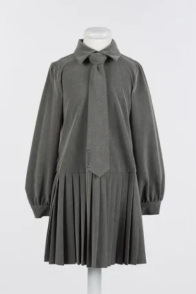 Pleated Dress Shirt with Tie