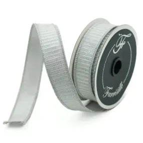 PLEATED METALLIC, 1" x 10 yards, Silver