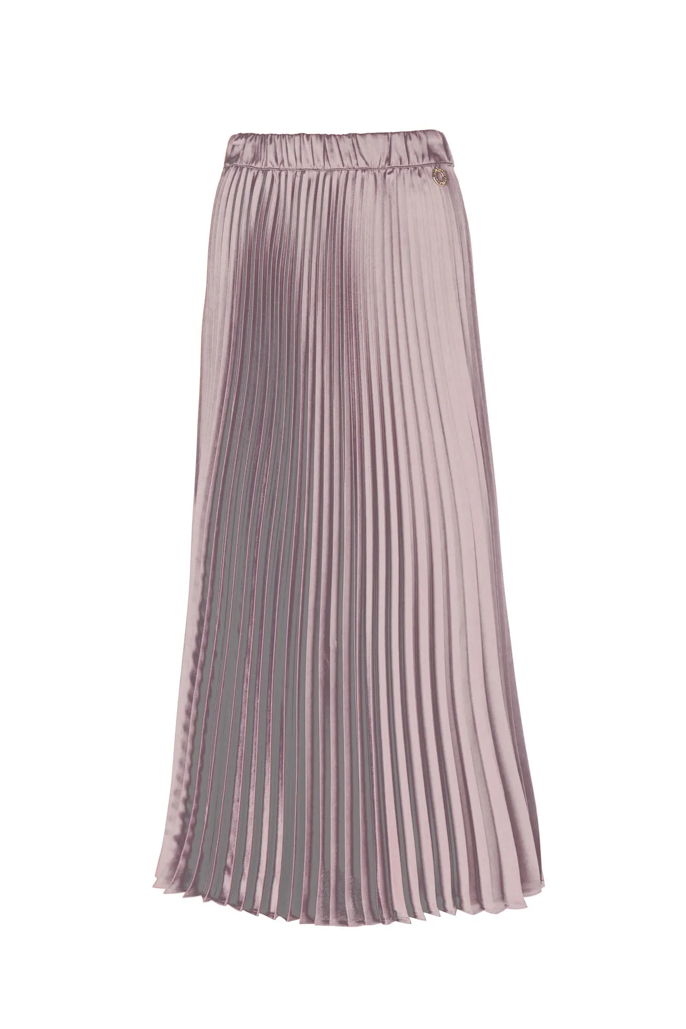 PLEATED SATIN SKIRT