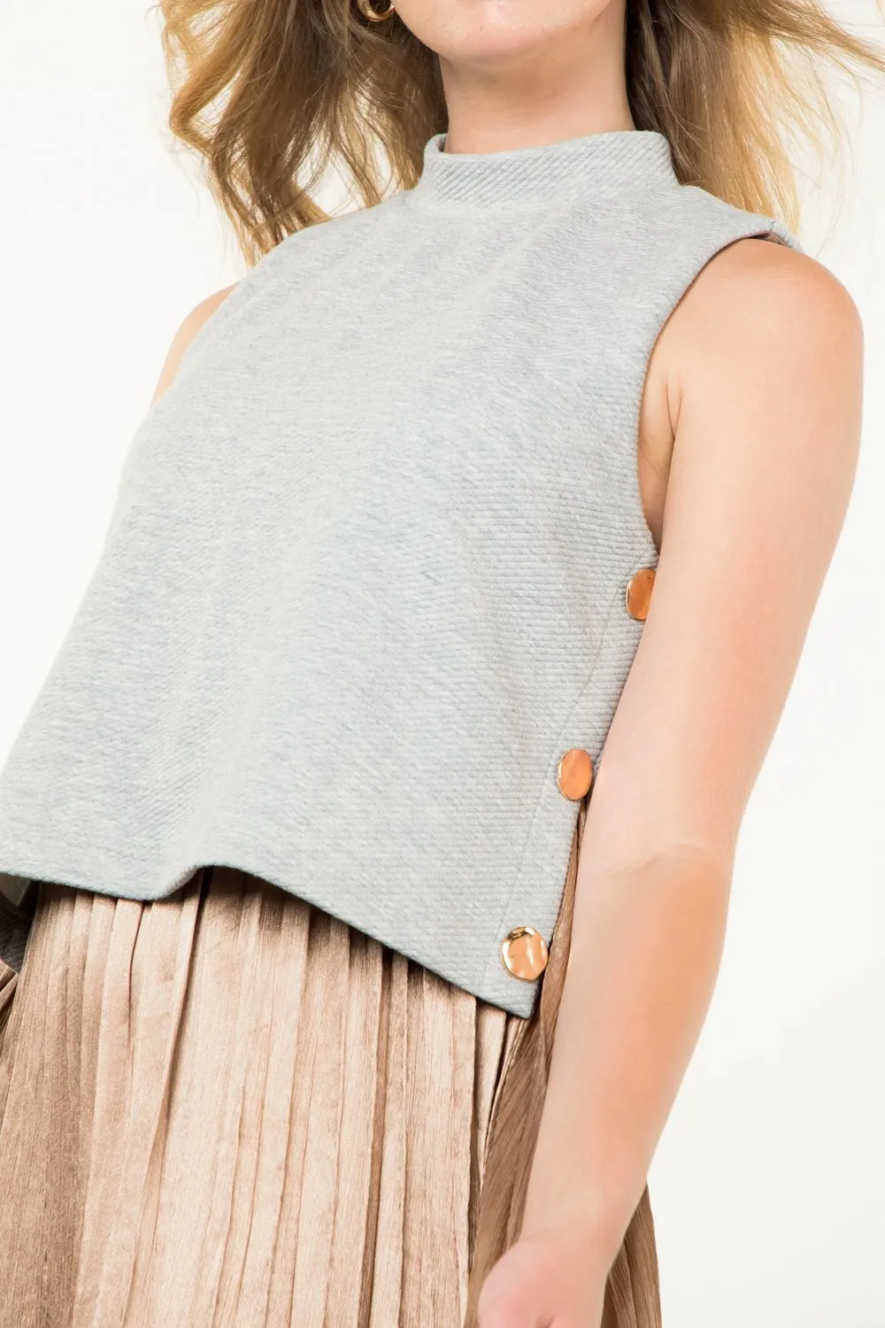 Pleated skirt dress