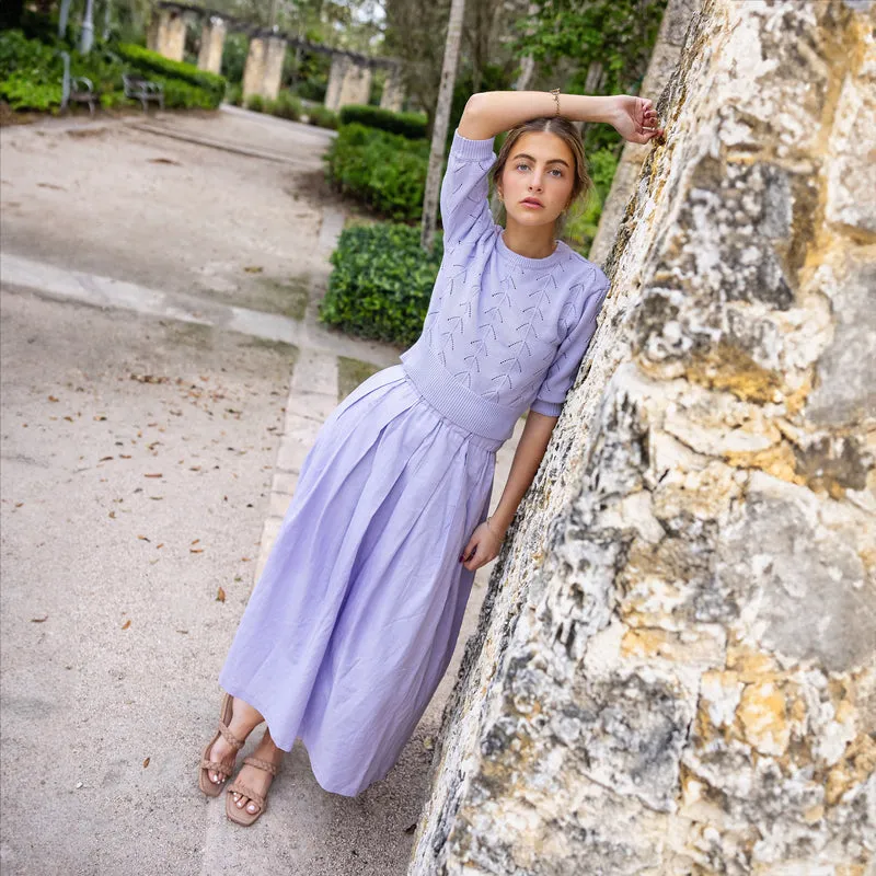 Pleated Skirt - Lilac