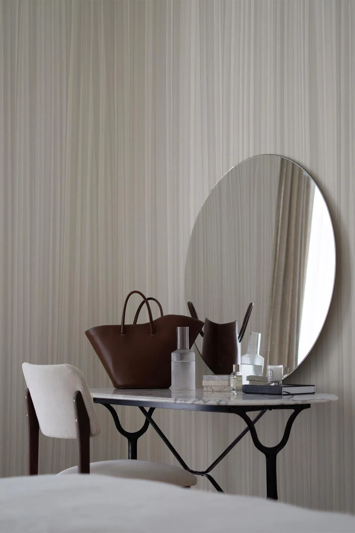Pleated Wall Pale Beige