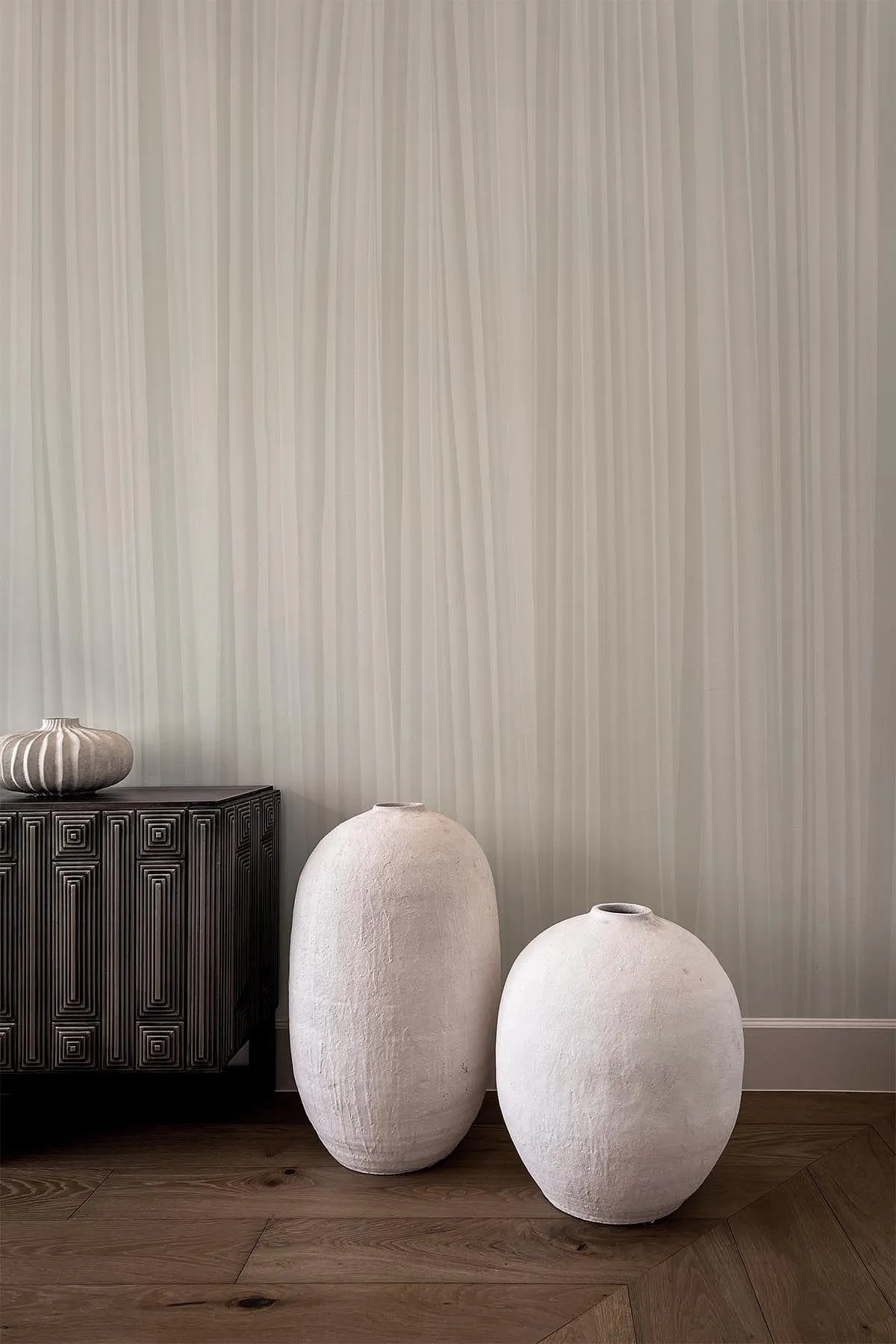 Pleated Wall Pale Beige